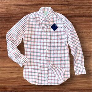 NWT Brooks Brothers Milano Original Polo Button Down Oxford Shirt